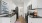 a kitchen with white cabinets