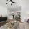 a living room with a couch and a table