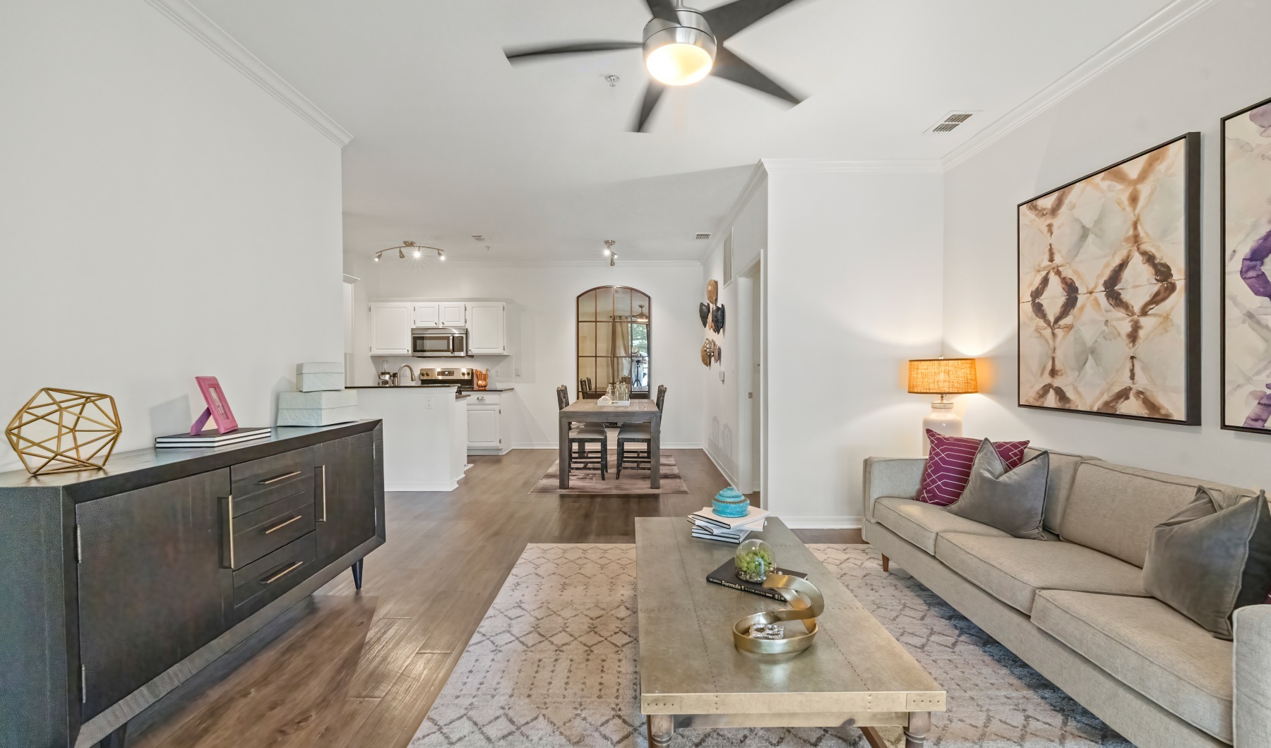 Model Home living room area